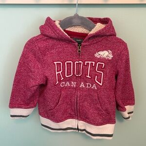Roots Pink Sherpa-Lined Baby Jacket